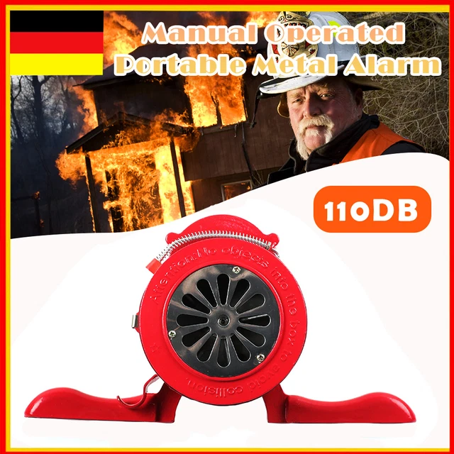 Handkurbel Sirene - Manueller Alarm Ohne Strom 110dB