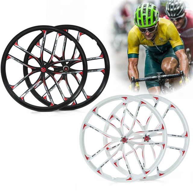 26inch 10 Spoke Rims MTB Mag Alloy Bike Integrated Wheel Set Disc Brake Set New