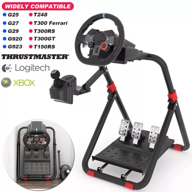 AU Adjustable Racing Steering Wheel Stand Logitech G29 G920 G923 Xbox PS4 PS5 PC