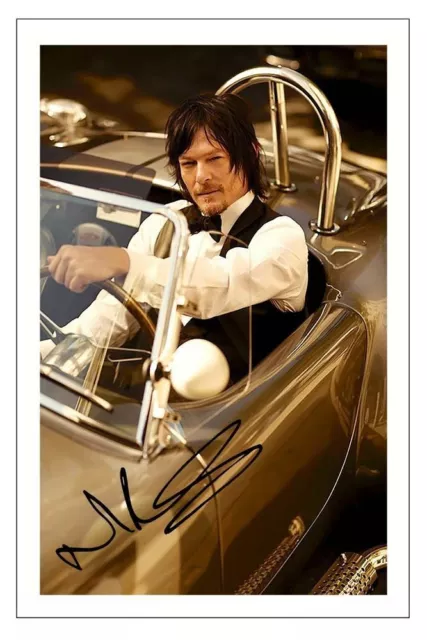 Norman Reedus The Walking Dead Season Signed 6X4 Photo Print