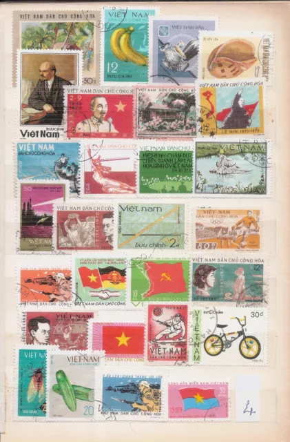 VIETNAM stamps on 1 page (Alb.38 - 4)