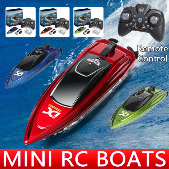 Mini RC Boats High Speed Racing Boat Dual Motors 2.4G Remote Control Ship LR