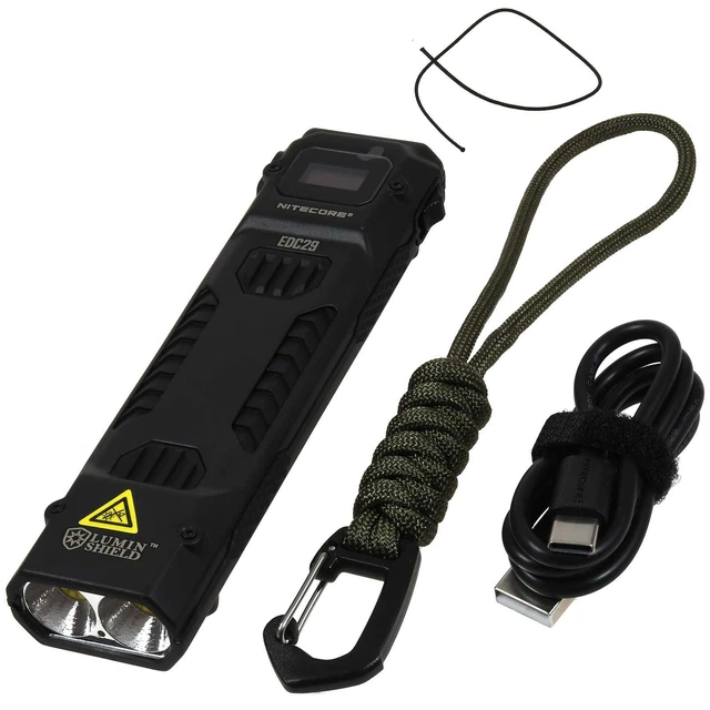 Lampe Torche Nitecore EDC29 LUMINBLADE 6500 Lumens – USB-C – Noire – Neuve