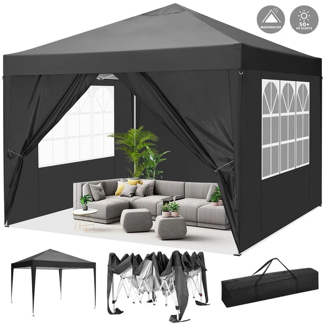 3x3/3x6 m Pavillon Faltpavillon Gartenzelt Partyzelt Wasserdicht Popup Pavilion