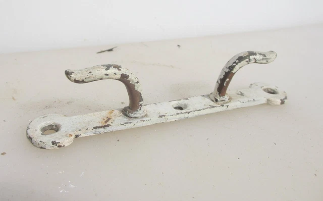 Antique Brass Blind Tie Back Hook Hanger Bracket Curtain Old Cord Victorian x1