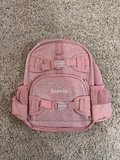 “STEVIE” Pottery Barn Kids Mackenzie Pink Sparkle Glitter Mini Backpack