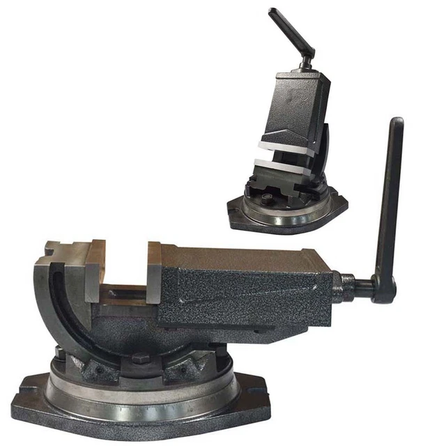 23KG 5" Tilting and Swiveling Milling Vise Metal Working Workshop Manufacturing