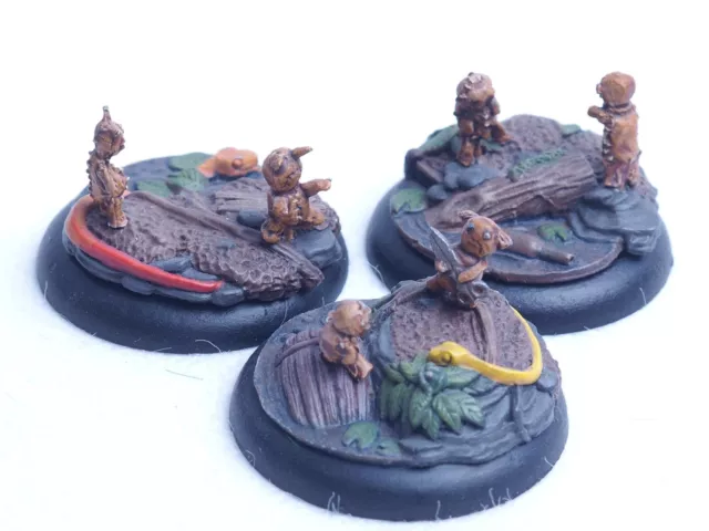 Wyrd Games Malifaux Small Teddys X 6. Painted. Brown 649