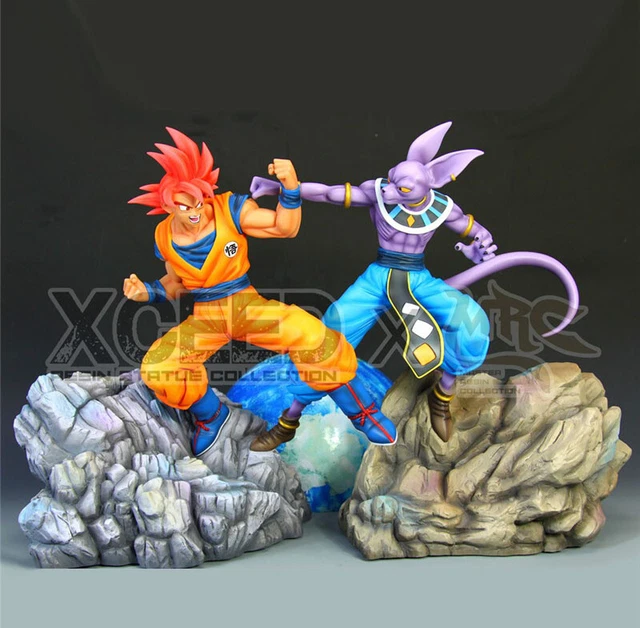 STATUA GOD SUPER Saiyan Son Goku VS Beerus MRC&XCEED sostituibile