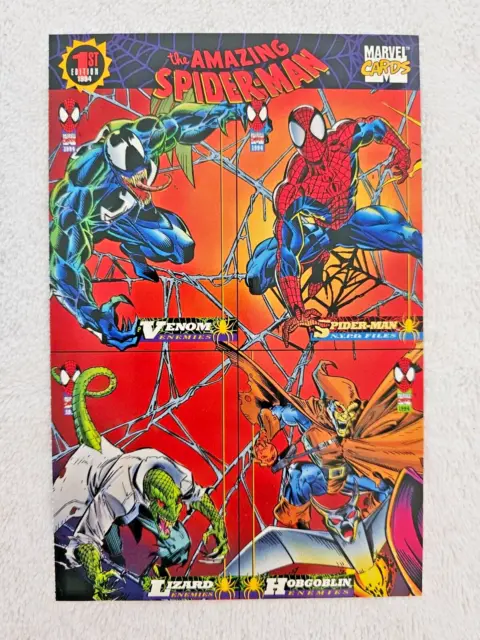 1994 Fleer Marvel Amazing Spider-Man 1st Edition 4 Card Uncut Promo Sheet