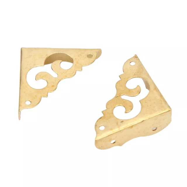 10Pcs Corner Protector Brass Corner Guards For Wooden Box And Furniture