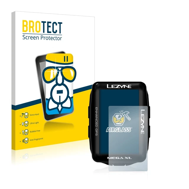BROTECT Panzerglasfolie für Lezyne Mega XL GPS Schutz Glas Folie 9H Panzerfolie