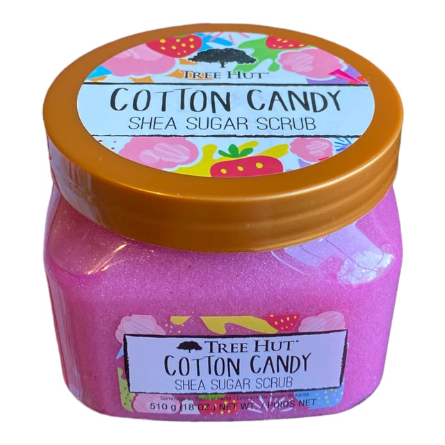 TREE HUT COTTON Candy Shea Sugar Exfoliating Body Scrub 18oz 25.99