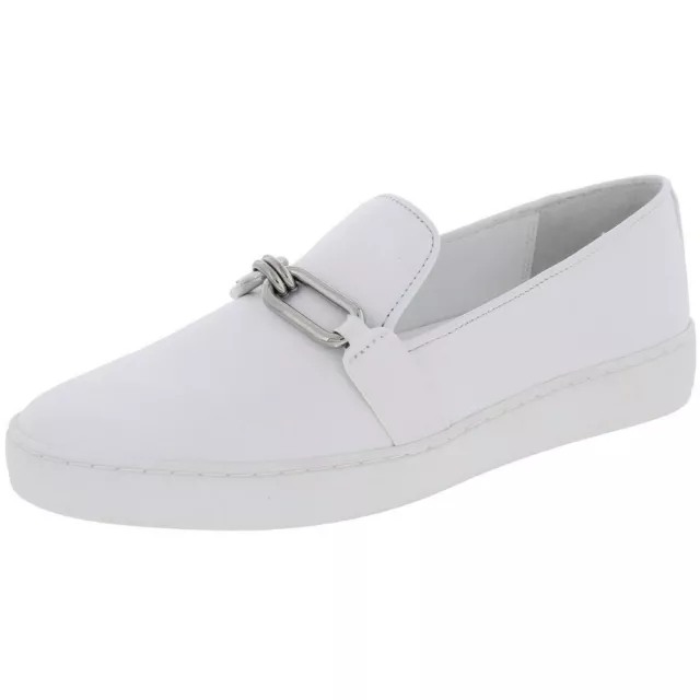 Michael Kors Collection Lennox Leather Slip On Sneakers Women's US 6 Optic White