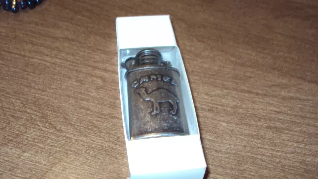 Camel Cigarettes Embossed Flip Top Advertising Lighter ~ Still in Package