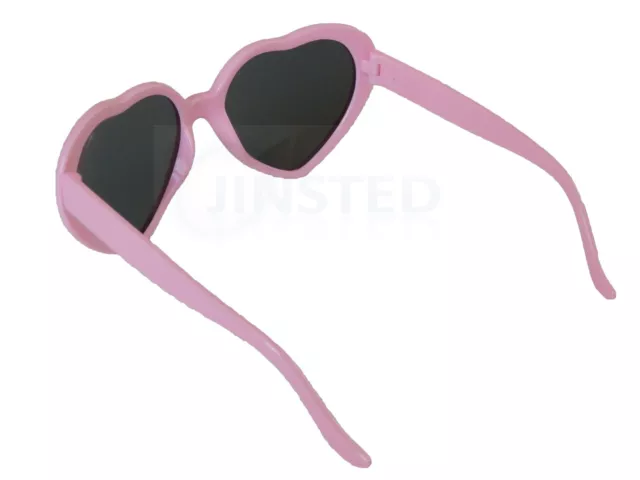 Rosa herzförmige Sonnenbrille Lolita Mädchen Damen Teenager kleiner Erwachsener TH001 3