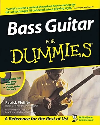 Bass Guitar For Dummies by Pfeiffer, Patrick Paperback Book The Cheap Fast Free