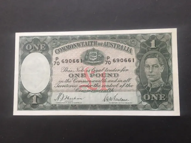 1 pounds 1938 Sheehan/McFarlane ,   scarce,  EF