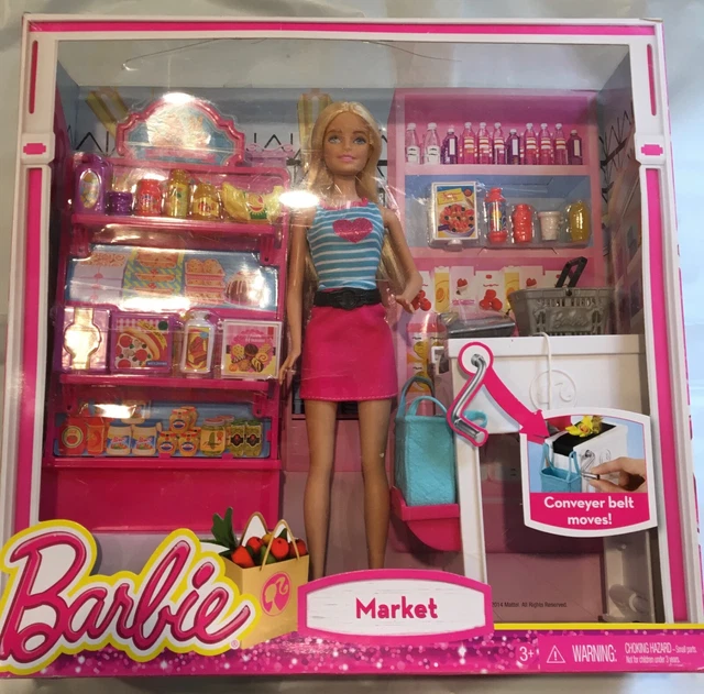 Barbie doll grocery store market 2025 playset