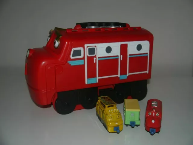 Chuggington Wilson Tragetasche & 3 Druckgusszüge Wilson Mtambo Box Auto_ 14_