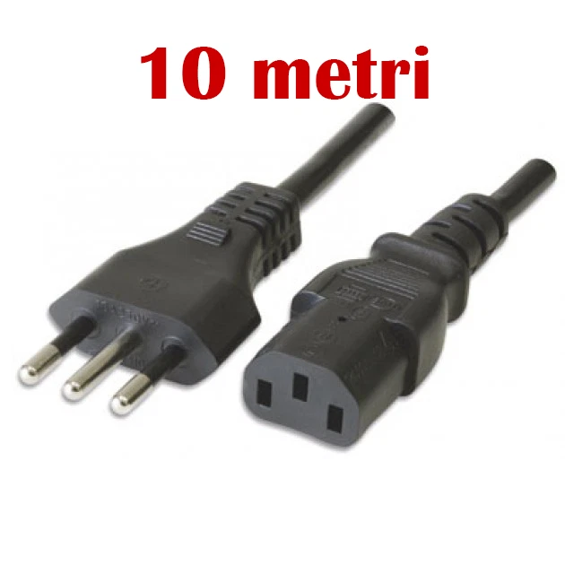 Cavo Alimentazione Tripolare VulTech - Presa Italiana 16A - Lunghezza 1.5 M - Nero - Foto 6