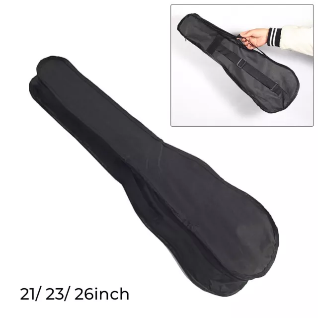 1 X Ukulélé Sac Épais Rembourré Imperméable Double Réglable Épaule Sangle Guitar