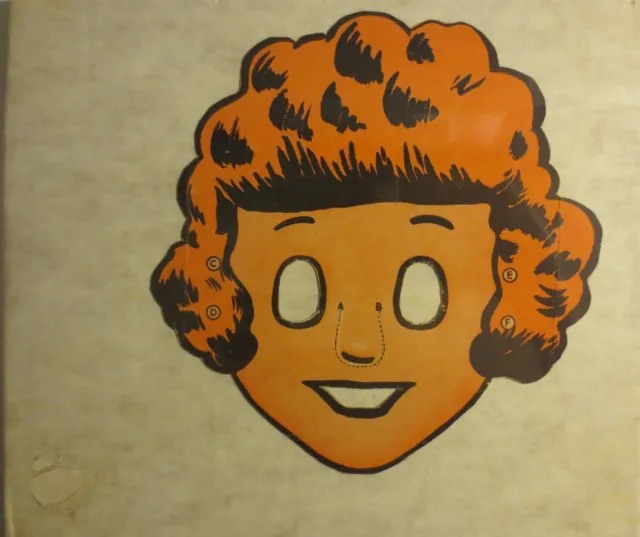 1940's Wheaties Little Orphan Annie Paper Mask