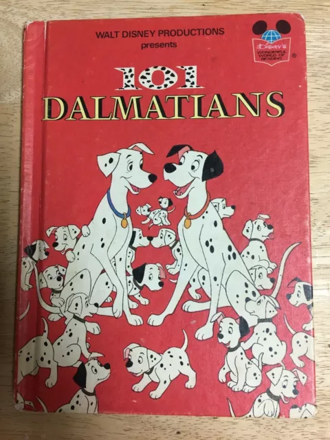Vintage Walt Disneys  1974 Book Club Edition 101 Dalmatians Hard Cover