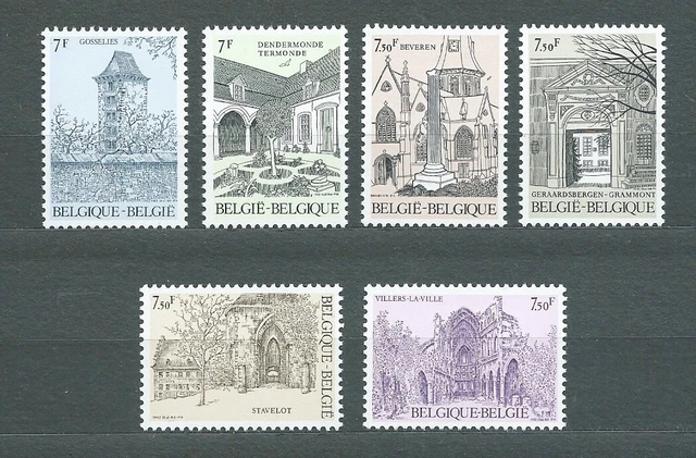 BELGIË BELGIQUE - 1982 YT 2054 à 2059 - TIMBRES NEUFS** MNH LUXE