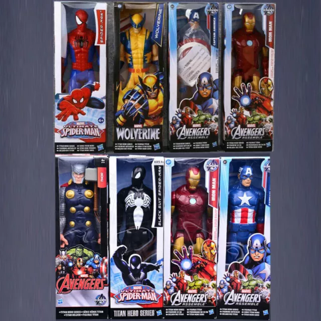 12" Marvel Avengers Iron-man Spiderman Action Figures Super Hero Toys Kids Gifts