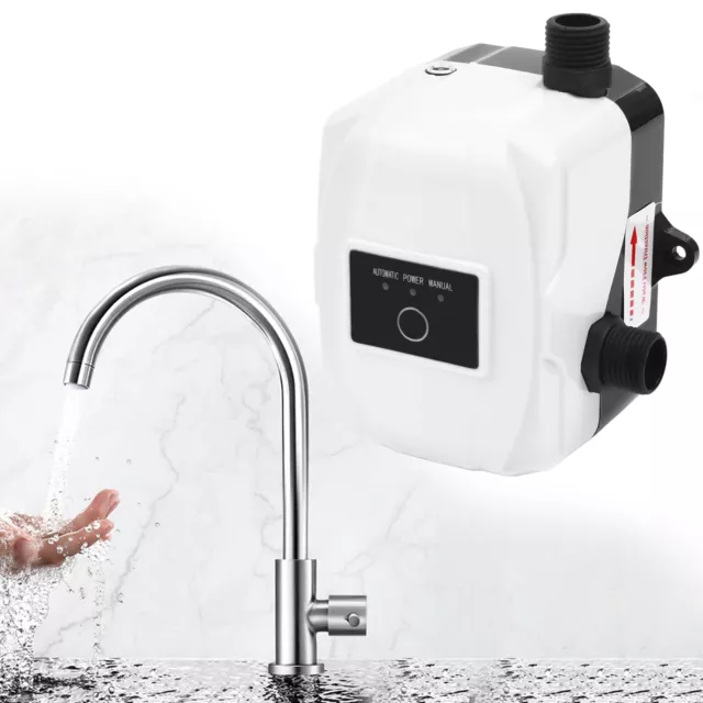 Mini Booster Pump Automatic 150W Portable Boost Recirculating Pump W/ Water Pipe