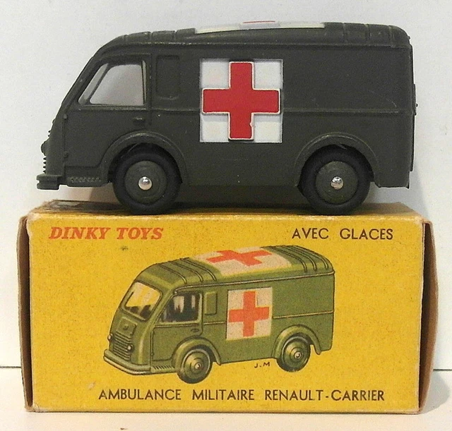 Dinky Toys 80 F - Ambulance Militaire Renault Carrier, état Proche Du Neuf