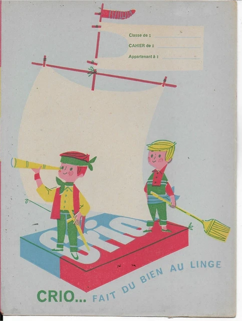 ANCIEN PROTEGE CAHIER  NEUF  ANNEE 50's     LEESIVE CRIO