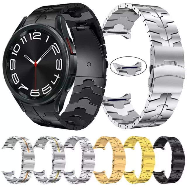 Metal Strap Watch Band For Samsung Galaxy Watch 6 4 5 Pro 40/44 Classic 42/46mm