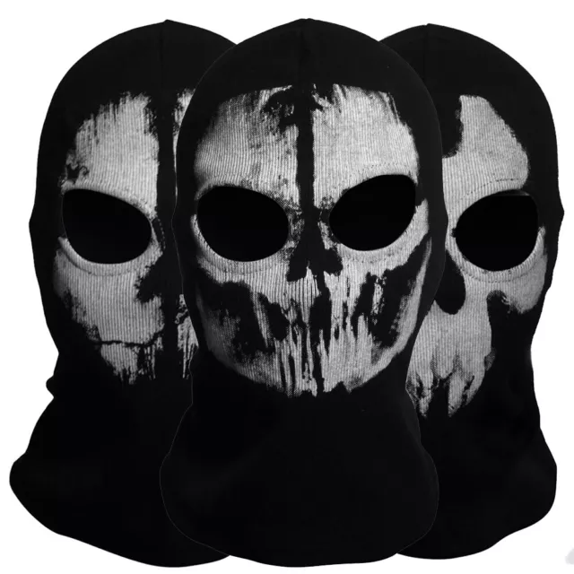 Halloween Scary Ghost Cosplay Skeleton Balaclava Sport Skull Full Hood Face Mask