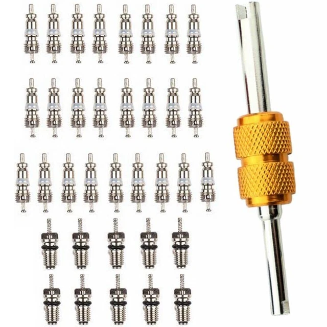Air Conditioning Valve Core A/C R12 R134a Refrigeration Schrader Valve Cores ...