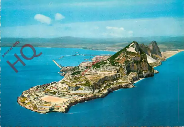 Picture Postcard; Gibraltar, Aerial View from the South East