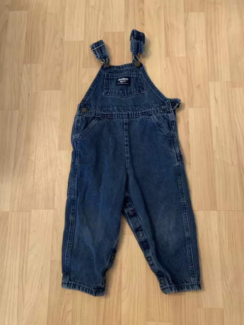 Pre owned  Oshkosh B'gosh Children's Size 3T Denim Bib Overalls VTG