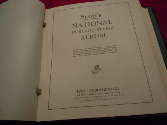 Scott National Postage Stamp Album Scott National Postage Stamp Album