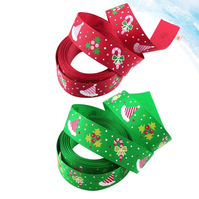 2 rollen Urlaub Haar Bögen Band Weihnachten Tuch Band Handwerk Dekoration Band 2