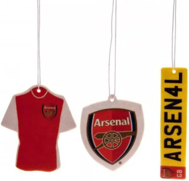 Arsenal FC Football Car Air freshener Pack Of 3 Gift