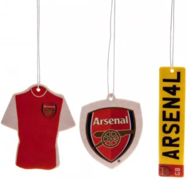Arsenal FC Fußball Auto Lufterfrischer 3er Pack Geschenk