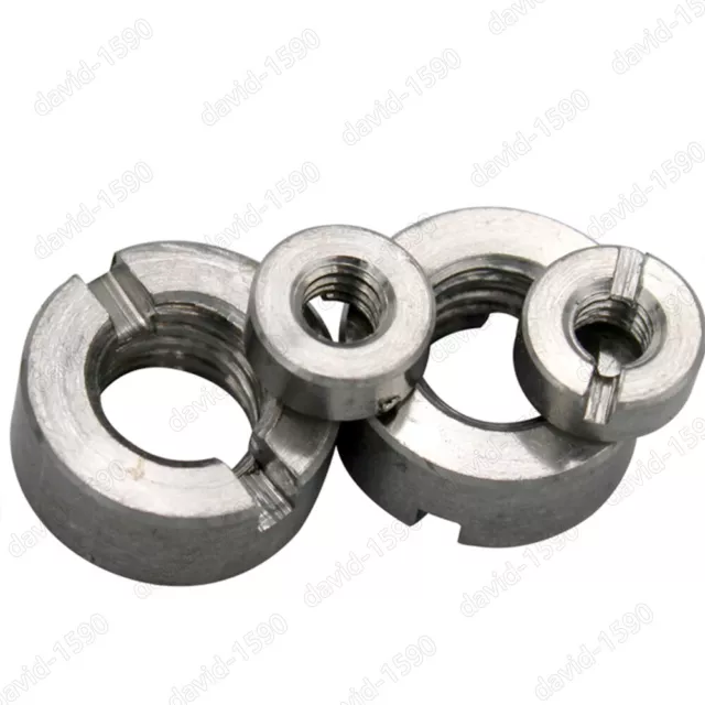 304 Stainless Steel Slotted Round Nuts M3 M4 M5 M6 M8 M10