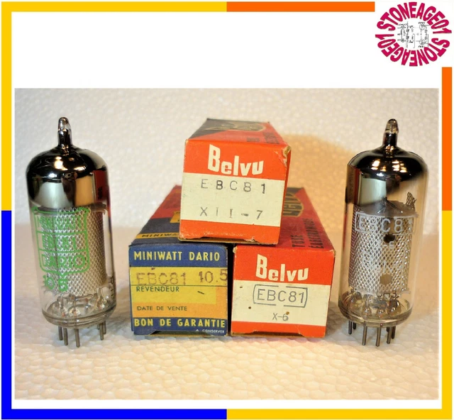 1 x Vintage ECC812 tube Philips, Mazda, Miniwatt Dario NOS, NIB, 1 pcs TESTED