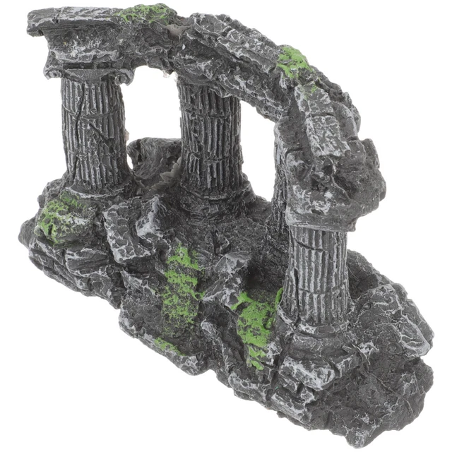 Fish Tank Hideout Rocks Roman Column Decoration Home Decoration Decorations