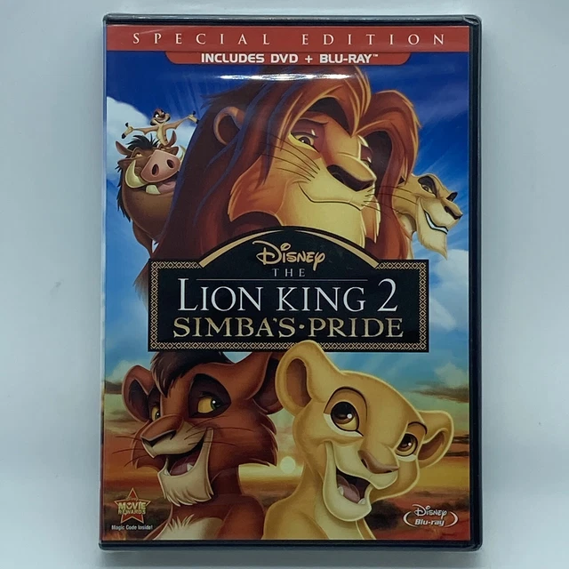 The Lion King 2: Simba's Pride DVD + Blu-Ray 2012 Disney Special Edition SEALED