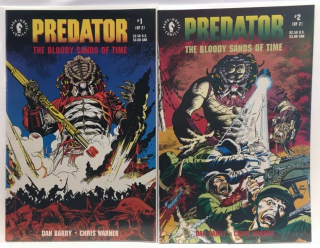 Predator Bloody Sands De Time #1-2 set Nm- 1st print dark horse Comics [ TC]