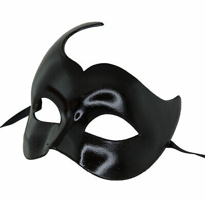 Mask from Venice Colombine Swan Black Carnival Fancy Dress Venetian 1059 3