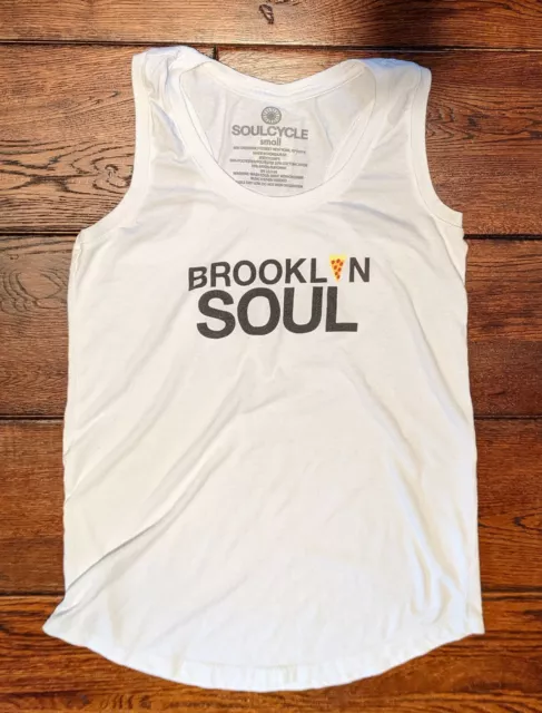 Soul Cycle Women's Tank Top Brooklyn Soul Pizza Size Small