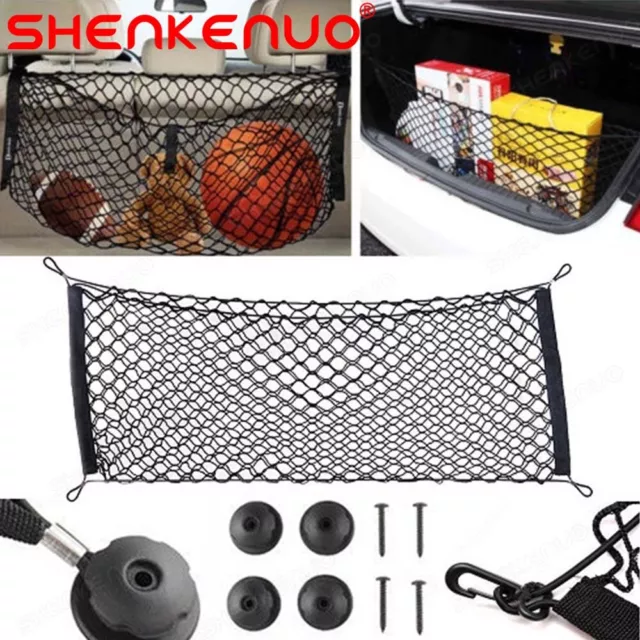 1 x Fixed Cargo Double Elastic Net Bag 110cmx 50cm for Toyota RAV4 1996-2018
